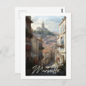 Carte Postale Marseille - illustration (Devant / Derrière)