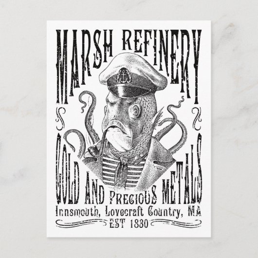 Carte Postale Marsh Refining Company Innsmouth Lovecraft (Devant)