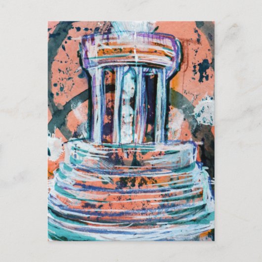 Carte Postale Marshall Michigan Fontaine commémorative Brooks To (Devant)