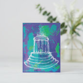 Carte Postale Marshall Michigan Fountain                         (Debout devant)