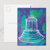 Carte Postale Marshall Michigan Fountain                         (Devant / Derrière)