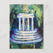 Carte Postale Marshall Michigan Fountain Abstrait Art (Devant)