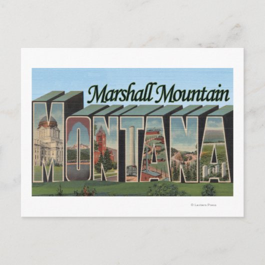 Carte Postale Marshall Mountain, Montana (Devant)