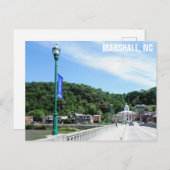 Carte Postale Marshall North Carolina Photo de voyage (Devant / Derrière)