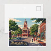 Carte Postale Marshall Texas (Devant / Derrière)
