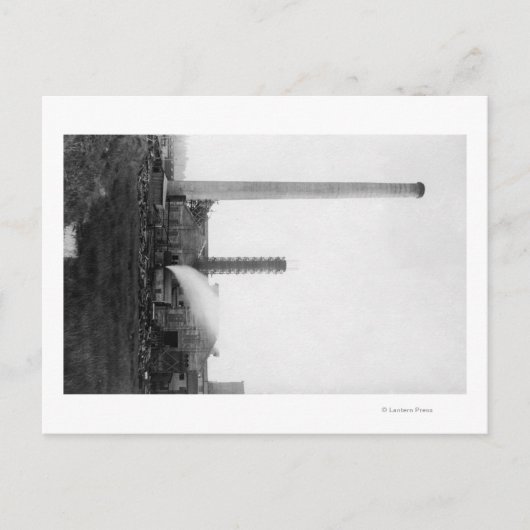 Carte Postale Marshfield, Oregon Vue sur les usines de bois (Devant)