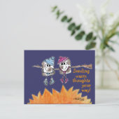 Carte Postale Marshmallows grillés (Debout devant)