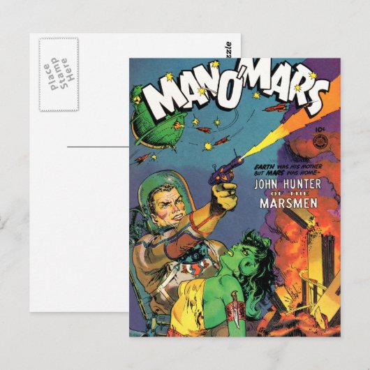 Carte Postale Marsmen (Devant / Derrière)