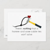 Carte Postale Marteau et zap-strap (Devant / Derrière)