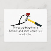 Carte Postale Marteau et zap-strap (Devant)