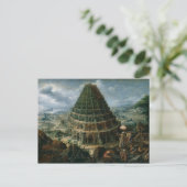 Carte Postale Marten van Valckenborch - La Tour de Babel (Debout devant)