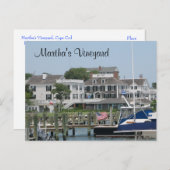 Carte Postale Martha's Vineyard Cape Cod, Edgartown MA Post Card (Devant / Derrière)