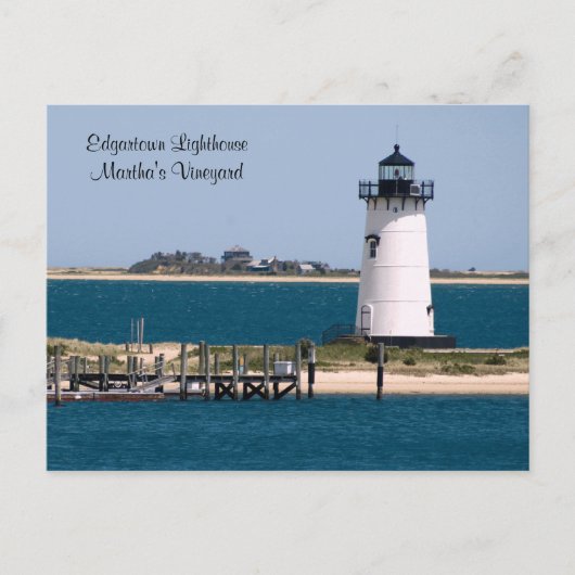carte postale martha's Vineyard, Edgartown Lightho (Devant)