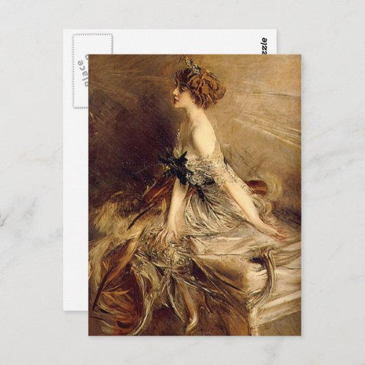 Carte Postale Marthe Bibesco - Boldini (Devant / Derrière)