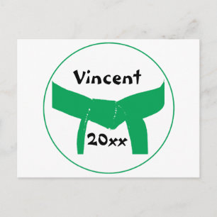 Carte Postale Martial Arts Green Belt
