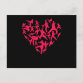 Carte Postale Martial Arts Heart Love Training Karate Tae Kwon D (Devant)