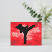 Carte Postale Martial Arts Red Lightning femme (Debout devant)