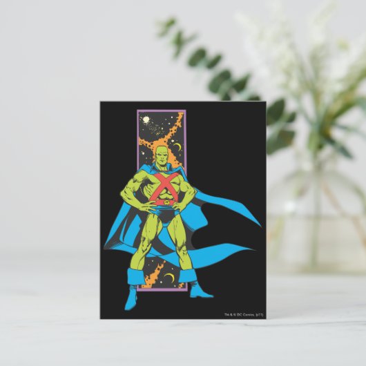 Carte Postale Martian Manhunter et l'espace (Debout devant)