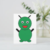 Carte Postale Martien Aliénigme Mignon Dessin Animé (Debout devant)