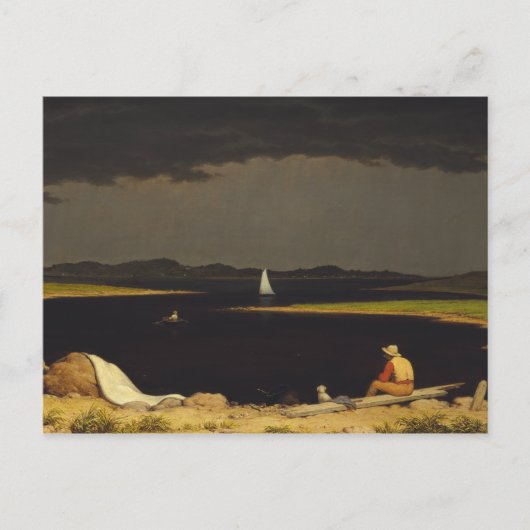 Carte Postale Martin Johnson Heade - À l'approche de l'orage (Devant)