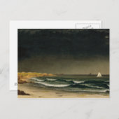 Carte Postale Martin Johnson Heade - Vers la tempête (Devant / Derrière)