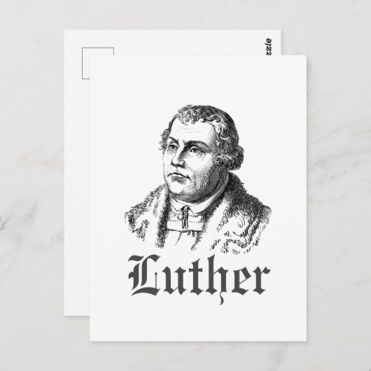 Carte Postale Martin Luther (Devant / Derrière)