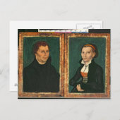 Carte Postale Martin Luther, Katharina von Bora, c.1526 (Devant / Derrière)