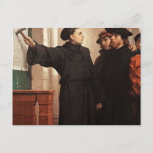 Carte Postale Martin Luther Nailing 95 Thèses