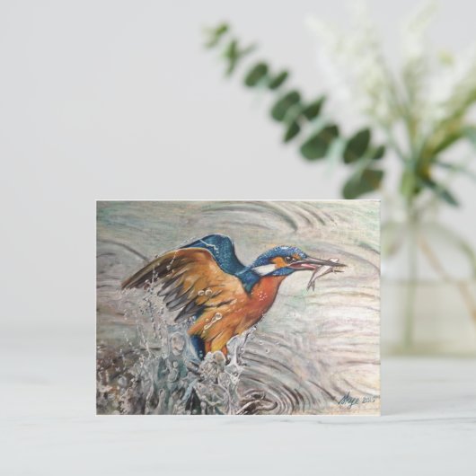 Carte Postale Martin-pêcheur (Debout devant)