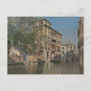 Carte Postale Martin Rico y Ortega - Un canal à Venise