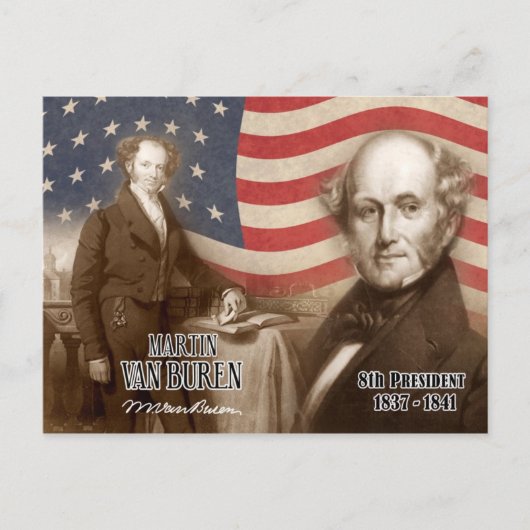 Carte Postale Martin Van Buren - 8e Président des États-Unis (Devant)