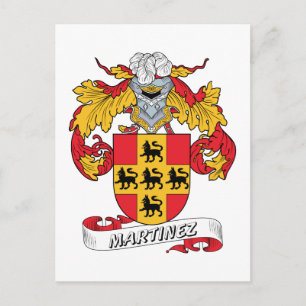 Carte Postale Martinez Family Crest