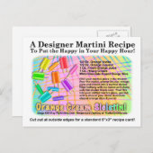 Carte postale Martini à la crème orange Sickletini (Devant / Derrière)