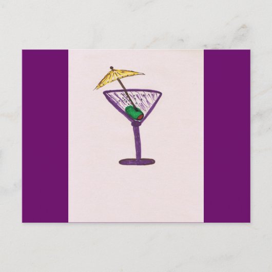 Carte Postale Martini Bachelorette (Devant)