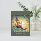 Carte Postale Martini Classy Mermaid Thunder_Cove (Debout devant)