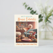 Carte Postale Martini Fleur de Cerisier Atomique (Debout devant)