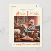 Carte Postale Martini Fleur de Cerisier Atomique (Devant / Derrière)
