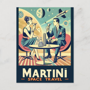 Carte Postale Martini Space Travel Affiches de l'équipage de con