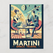 Carte Postale Martini Space Travel Affiches de l'équipage de con (Devant)