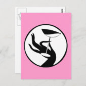 Carte Postale Martini Temps Haute Mode Art Déco Design (Devant / Derrière)