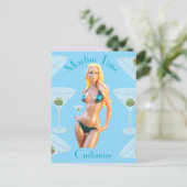 Carte Postale Martini time Bikini Babe Thunder_Cove  (Debout devant)