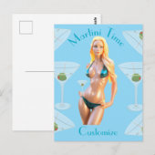 Carte Postale Martini time Bikini Babe Thunder_Cove  (Devant / Derrière)