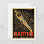 Carte Postale Martini Vermouth (Devant / Derrière)