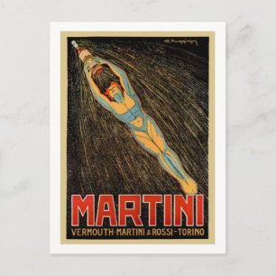 Carte Postale Martini Vermouth
