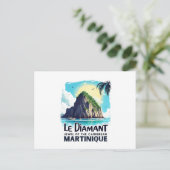 Carte postale Martinique – Illustration Le Diamant (Debout devant)