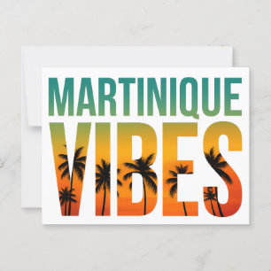 Carte postale Martinique Vibes Coucher de soleil