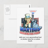 Carte postale - Martinis doit être libre d'impôt (Devant / Derrière)