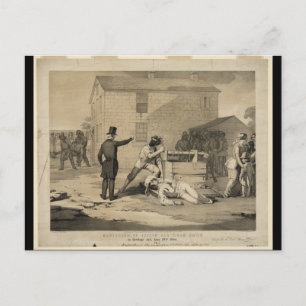 Carte Postale Martyre de Joseph & Hiram Smith dans la prison de 