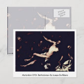 Carte Postale Martyre De Saint-Bartholomée Par Jusepe De Ribera (Devant / Derrière)