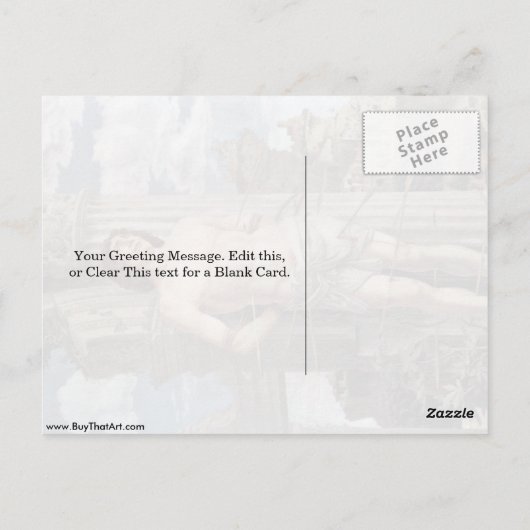 Carte Postale Martyre De Saint-Sébastien Par Andrea Mantegna (Dos)